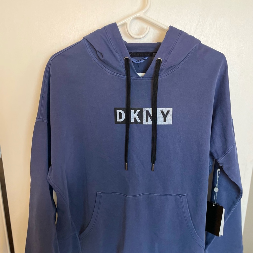 DKNY Sport Hooded Logo Sweater - Size M - Picture 3 of 14